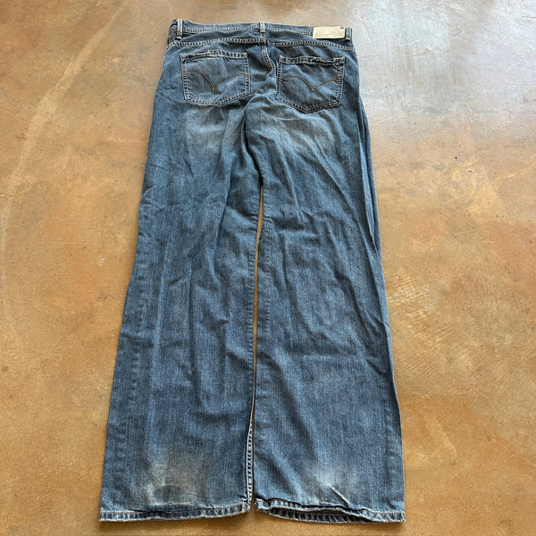 Levis Silvertab Loose Fit Wide Leg Baggy Skater y2k Blue Jeans 00's - 36