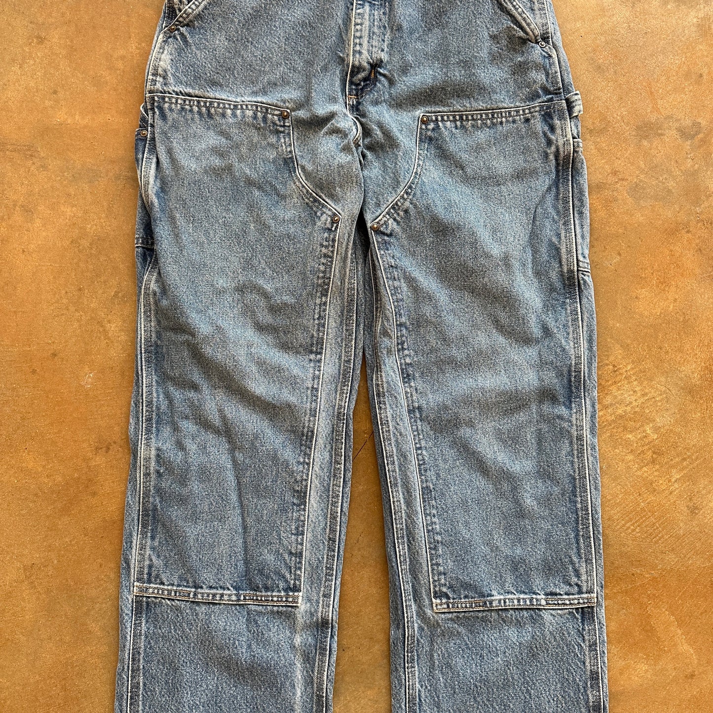 Carhartt Double Knee Carpenter Blue Jeans Baggy Faded 00's - 32