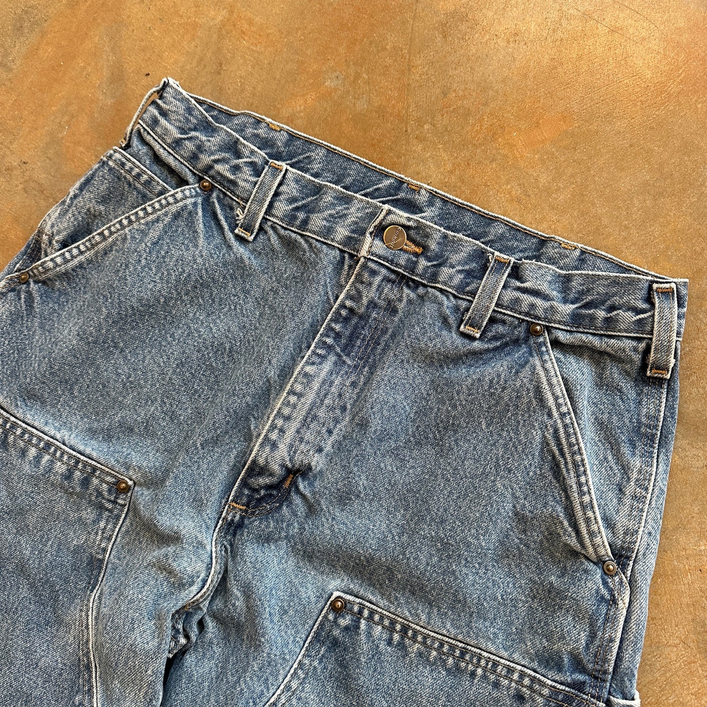 Carhartt Double Knee Carpenter Blue Jeans Baggy Faded 00's - 32