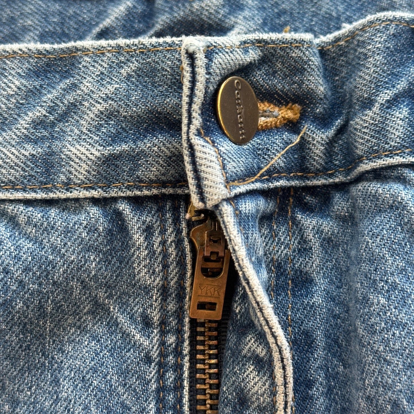 Carhartt Double Knee Carpenter Blue Jeans Baggy Faded 00's - 32