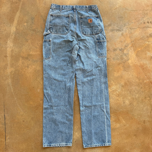 Carhartt Double Knee Carpenter Blue Jeans Baggy Faded 00's - 32 hover