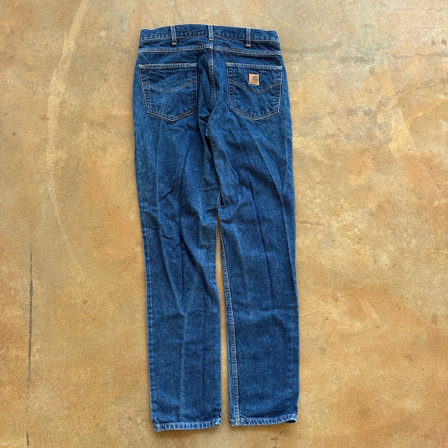 Carhartt Dark Wash Work Wear Utility Jeans B18 PRW 00's - 33