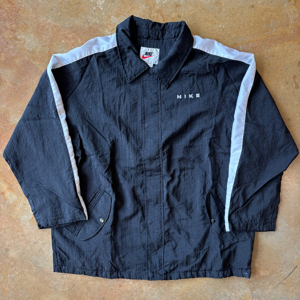 Nike Windbreaker Spellout Big Swoosh Jacket 90's - XL