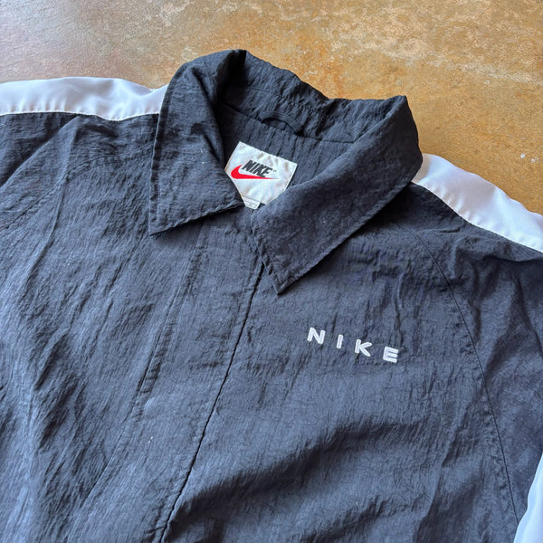 Nike Windbreaker Spellout Big Swoosh Jacket 90's - XL hover
