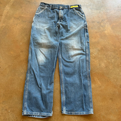 Carhartt Carpenter Light Wash Jeans Work Wear Baggy Utility B13-DST 00's - 34