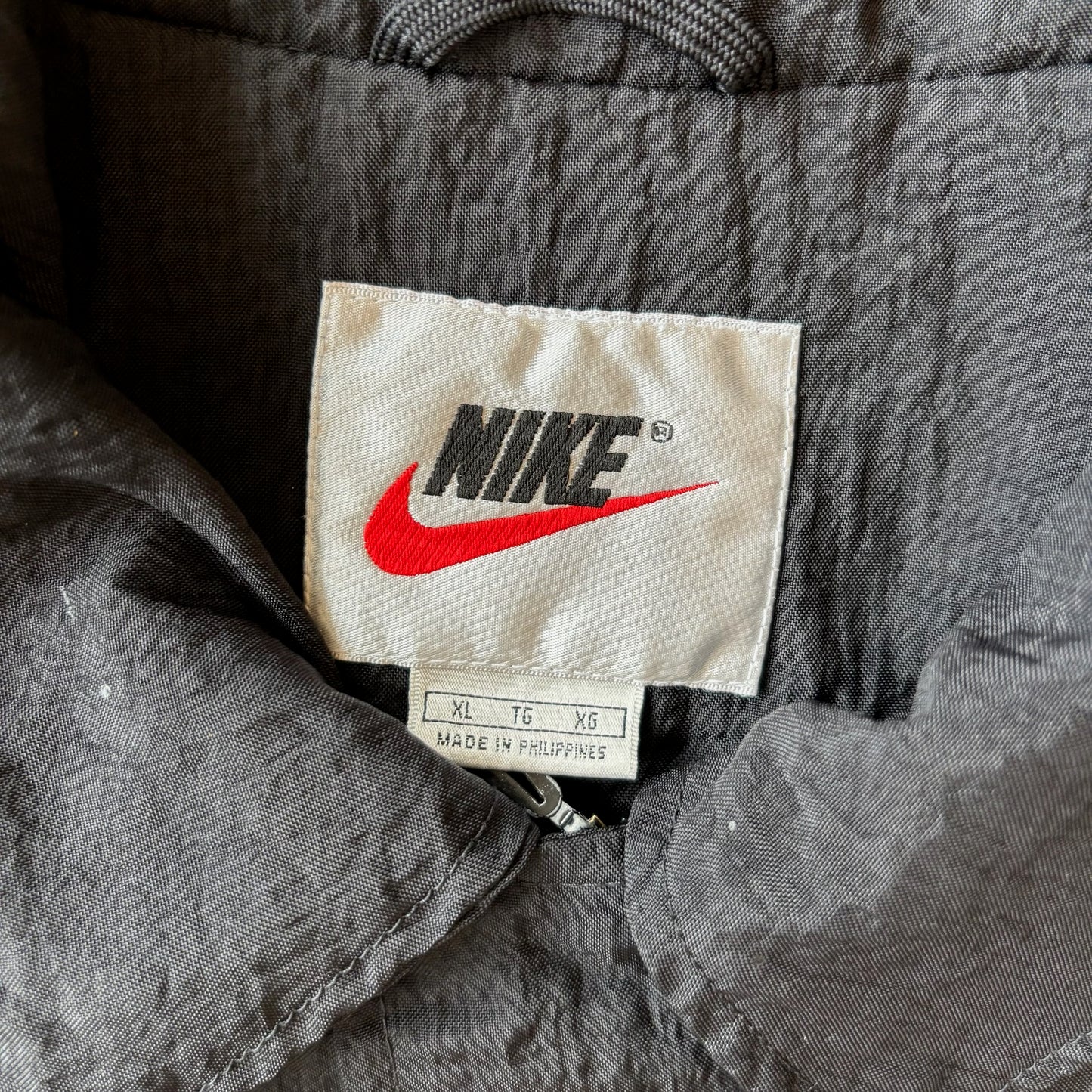 Nike Windbreaker Spellout Big Swoosh Jacket 90's - XL