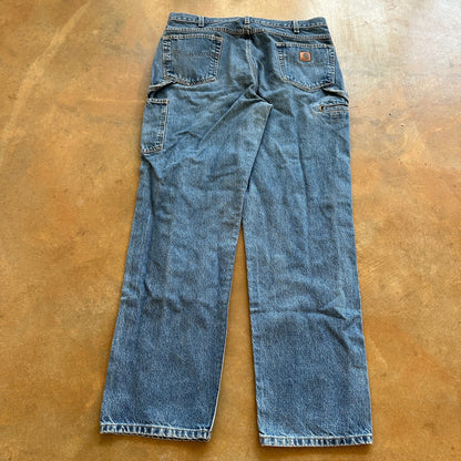 Carhartt Baggy Carpenter Light Wash Jeans Utility 00's - 36