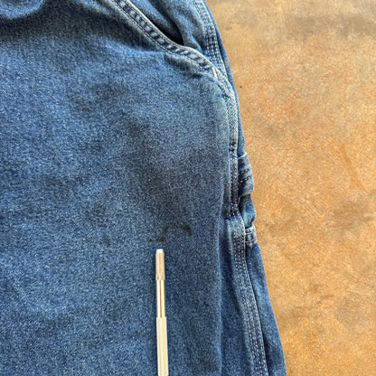 Carhartt Dark Wash Carpenter Baggy Wide Leg Jeans B13 DST 00's - 34