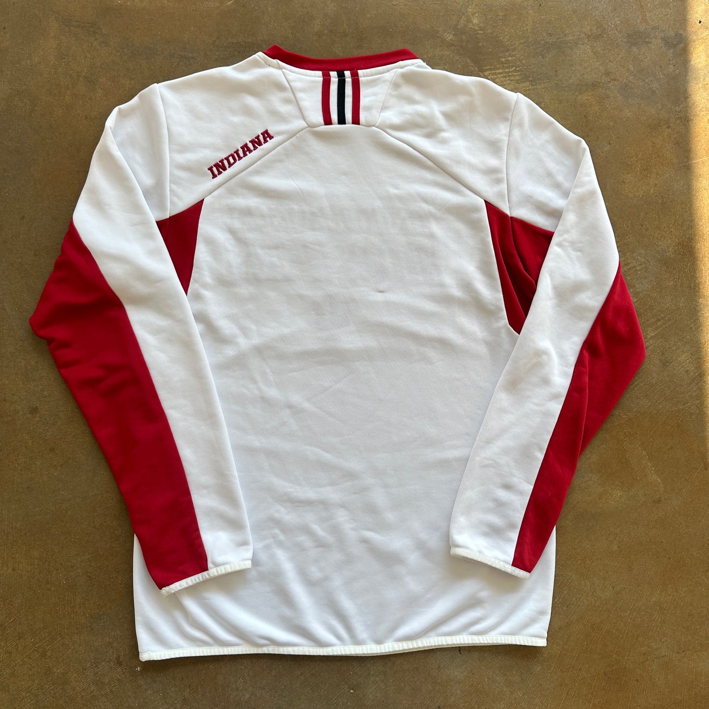 Indiana University Hoosiers Adidas Sweatshirt Pullover Climalite Embroidered 00's - M