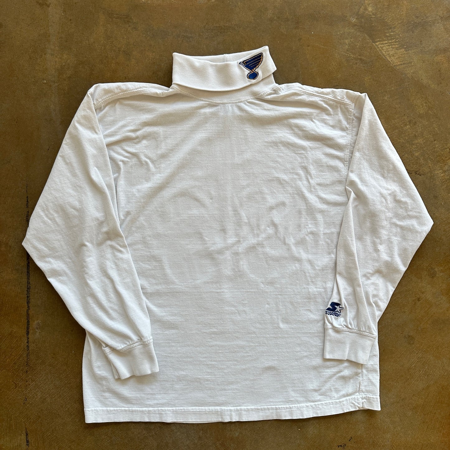 St. Louis Blues Starter NHL Embroidered Turtleneck Shirt Pullover 90's - XL