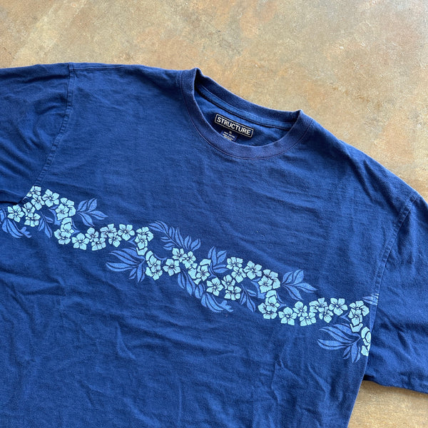 Structure Floral Double Sided Graphic Surf Skate Shirt 90's - XL hover