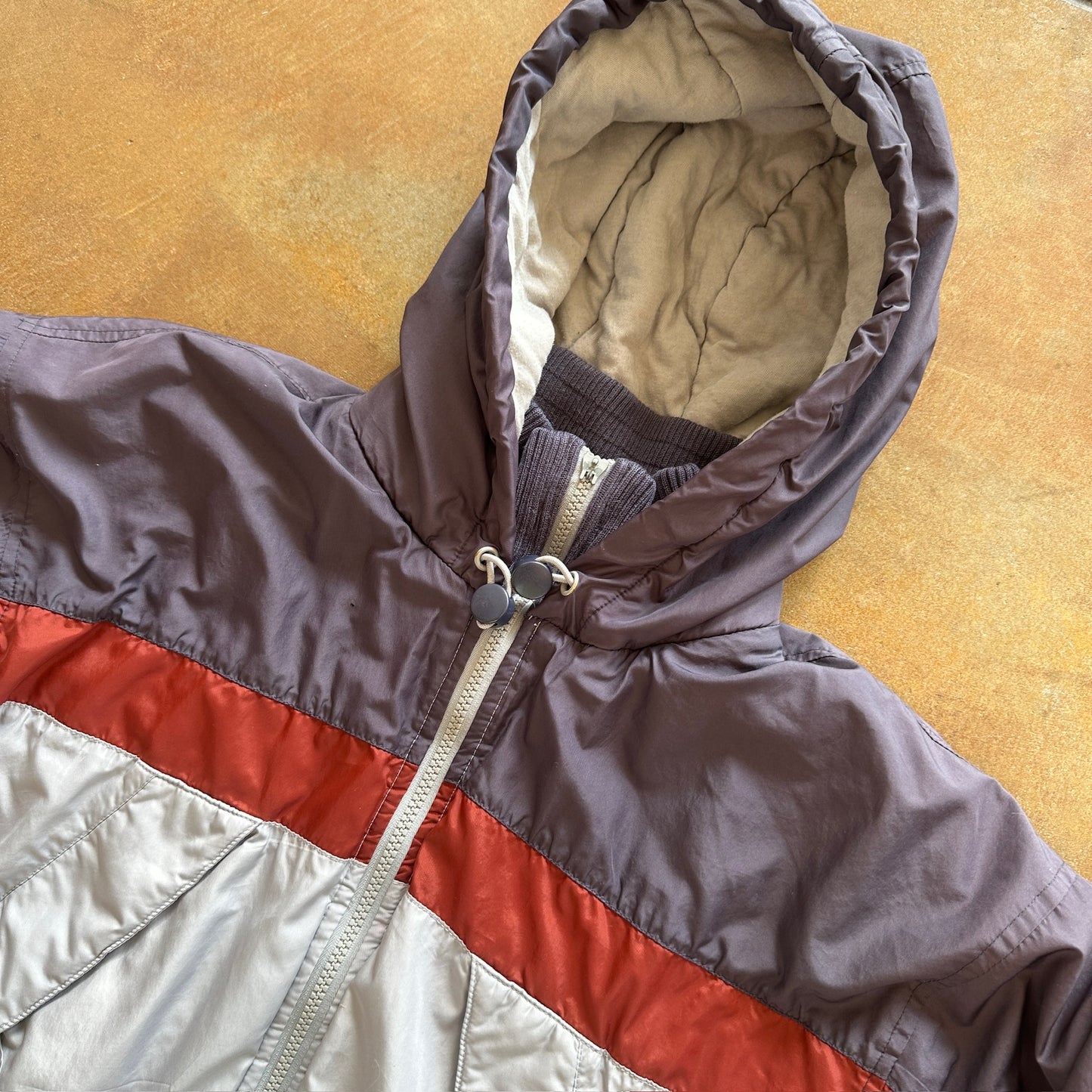 Adidas Striped Hooded Full Zip Jacket Heavyweight 90's - S