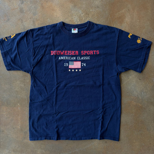Budweiser Sports American Classic Double Sided Graphic Shirt 90's - XL