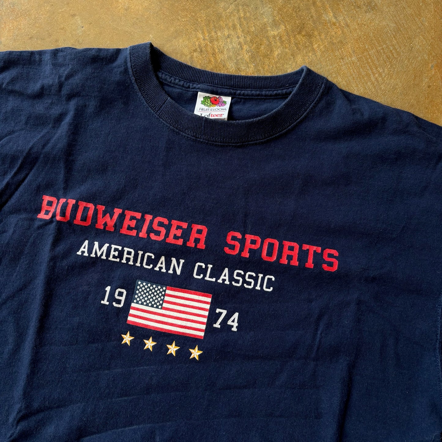 Budweiser Sports American Classic Double Sided Graphic Shirt 90's - XL