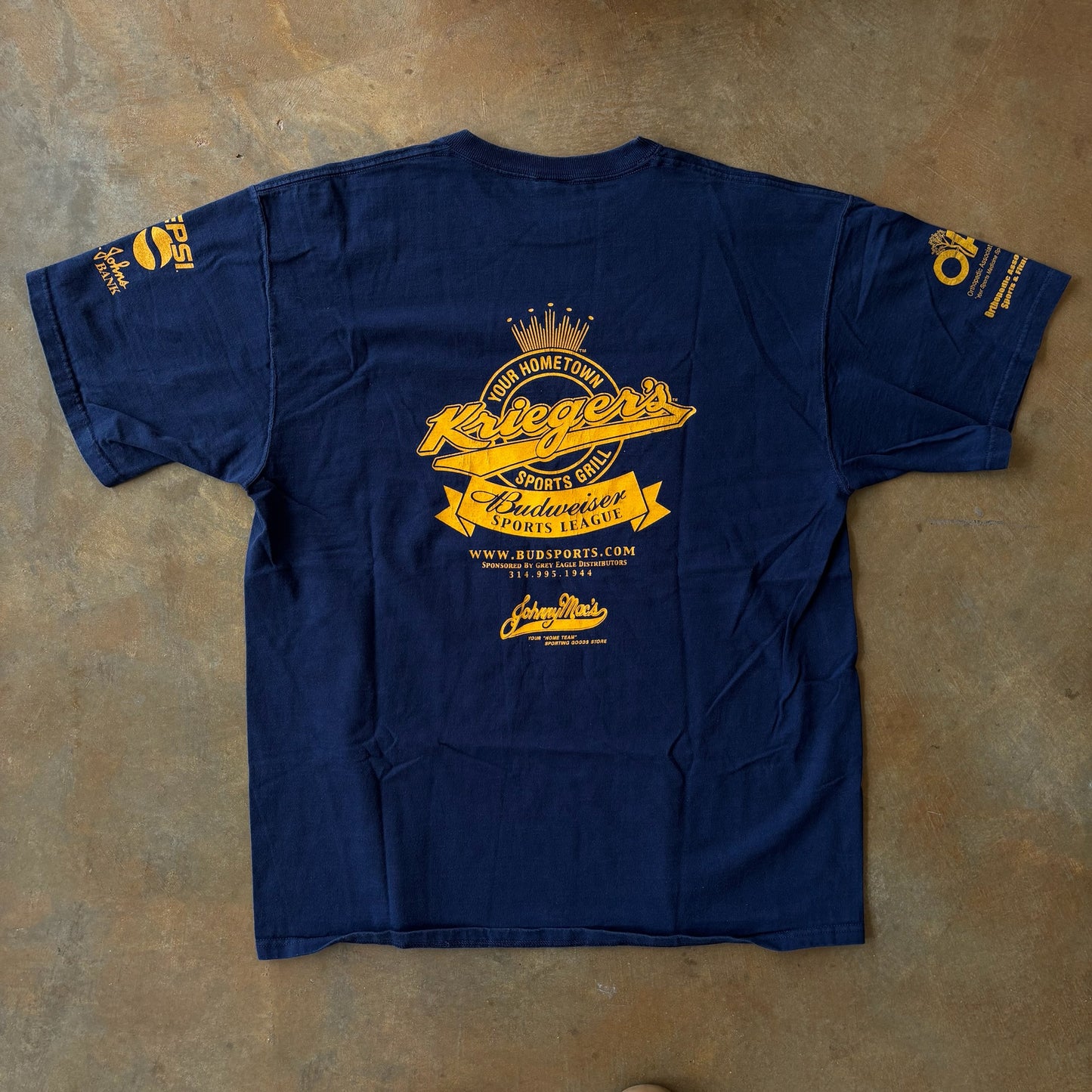 Budweiser Sports American Classic Double Sided Graphic Shirt 90's - XL