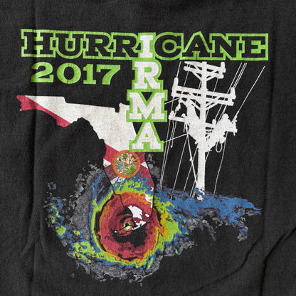 Hurricane Irma Lineman Graphic Tee Shirt - M