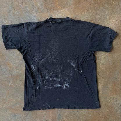 Bradford Gallery Stevie Ray Vaughn Graphic Thrashed Shirt 90's - XL