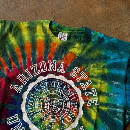 Arizona State University 1990 Tie Dye Shirt 90's - L