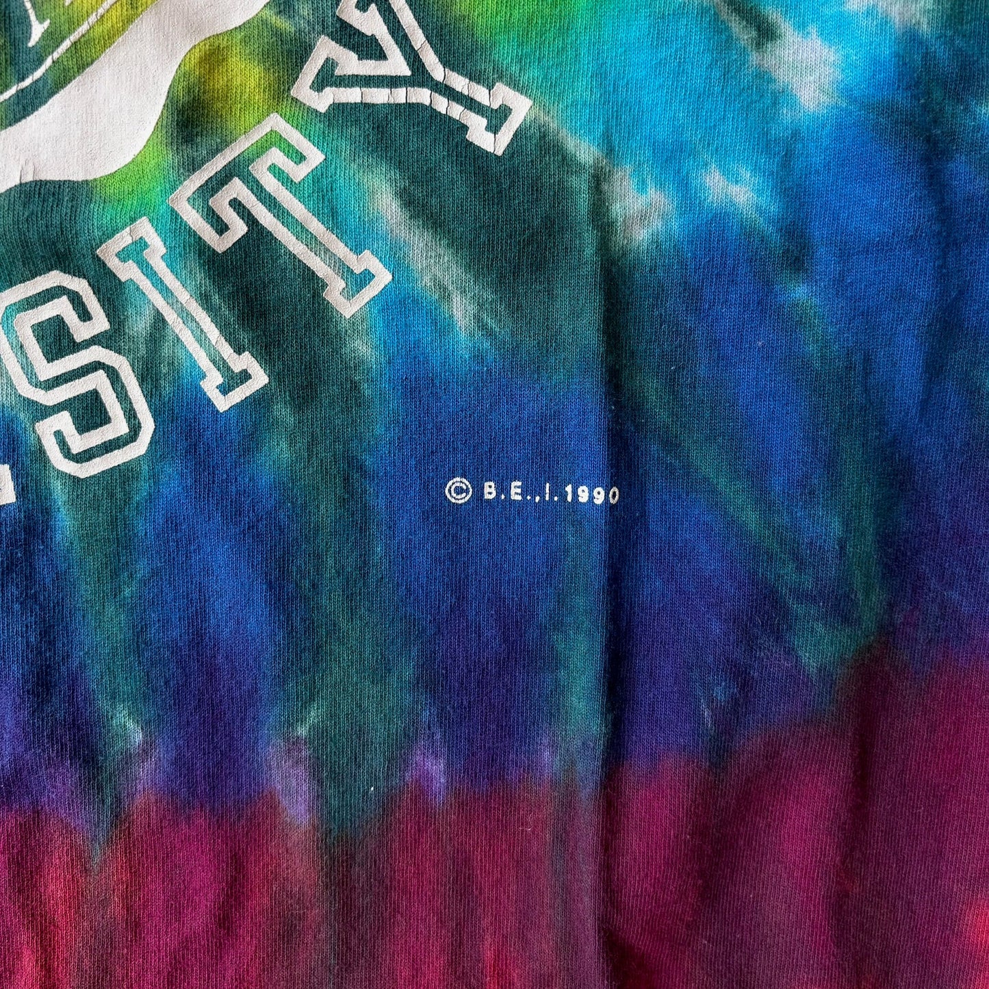 Arizona State University 1990 Tie Dye Shirt 90's - L