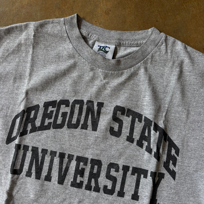 Oregon State University Spellout Gray TLC Shirt 90's - S