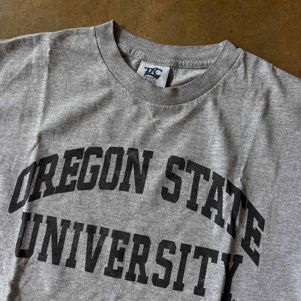 Oregon State University Spellout Gray TLC Shirt 90's - S hover