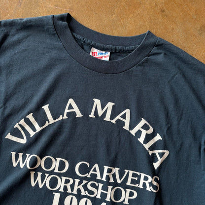 Villa Maria Wood Carvers Workshop Shirt 90's - L