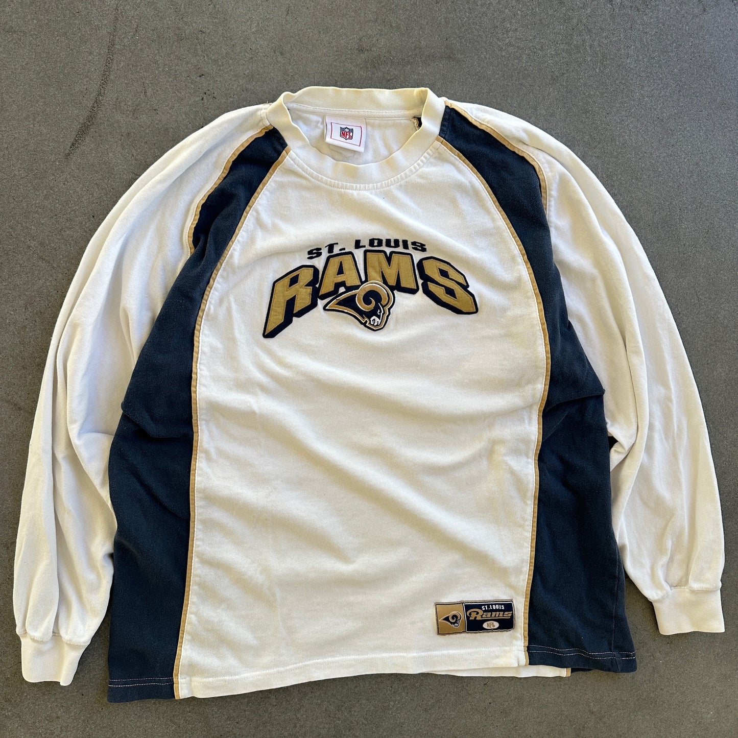 St. Louis Rams Embroidered 3D Print NFL Football 90's - L