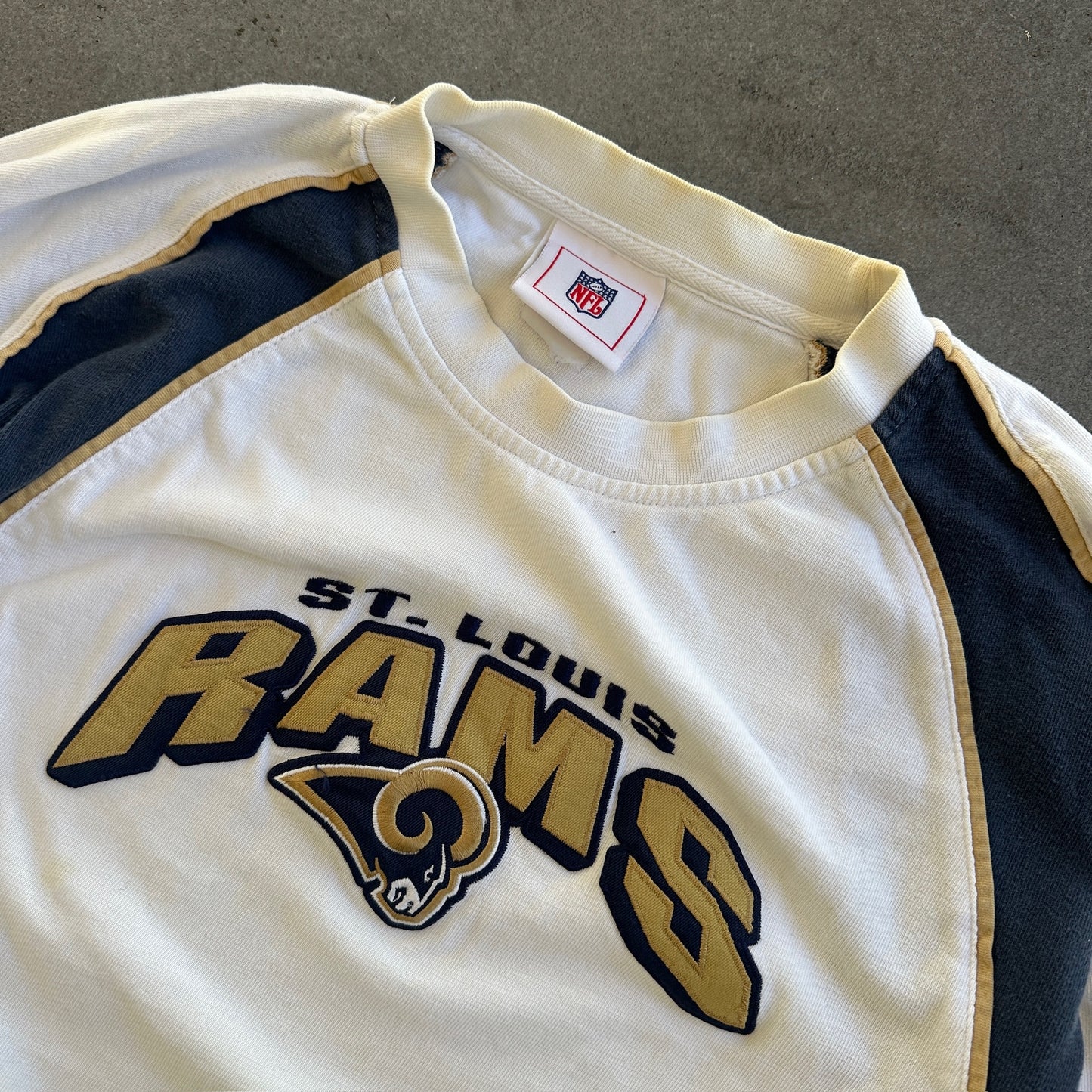 St. Louis Rams Embroidered 3D Print NFL Football 90's - L