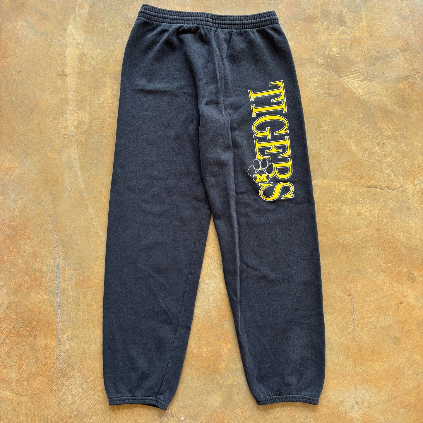 Mizzou Tigers Hanes Black nJogger Sweatpants 90's - L