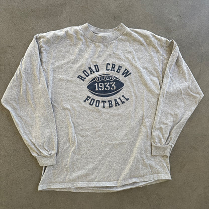 Road Crew Football Graphic Long Sleeve Shirt 90's - M