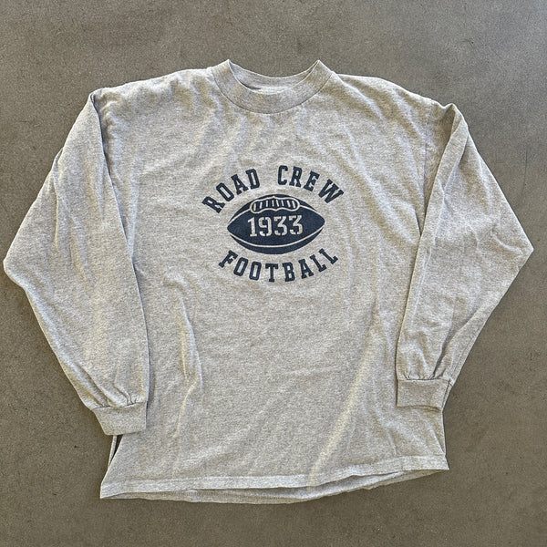 Road Crew Football Graphic Long Sleeve Shirt 90's - M