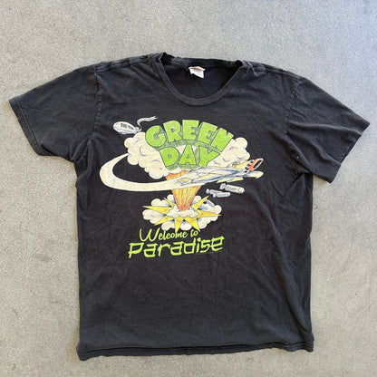 Green Day Welcome to Paradise Faded Explosion Graphic Shirt Band - M