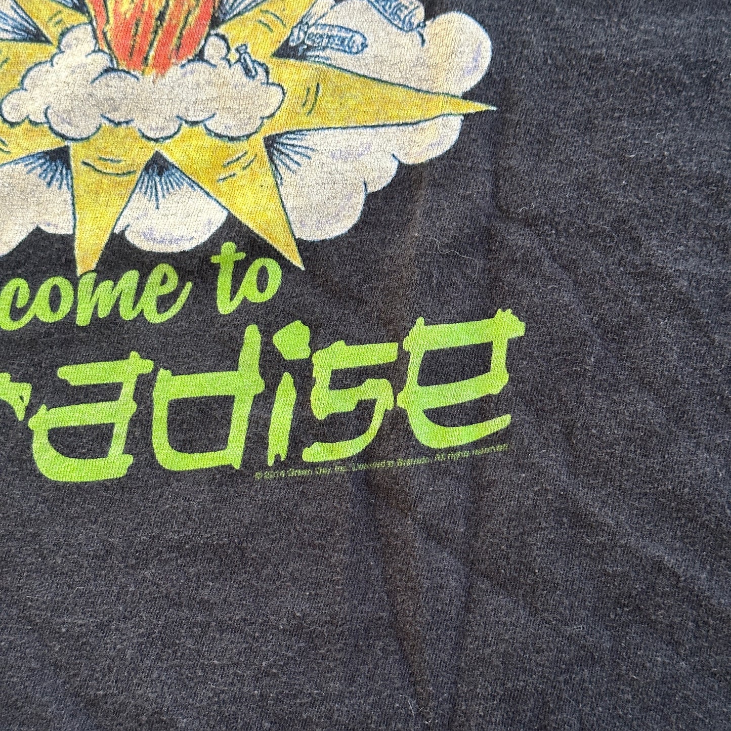 Green Day Welcome to Paradise Faded Explosion Graphic Shirt Band - M