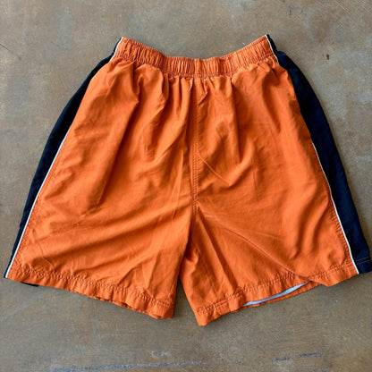 Reebok Cotton Lined Spellout Shorts Orange 90's - L