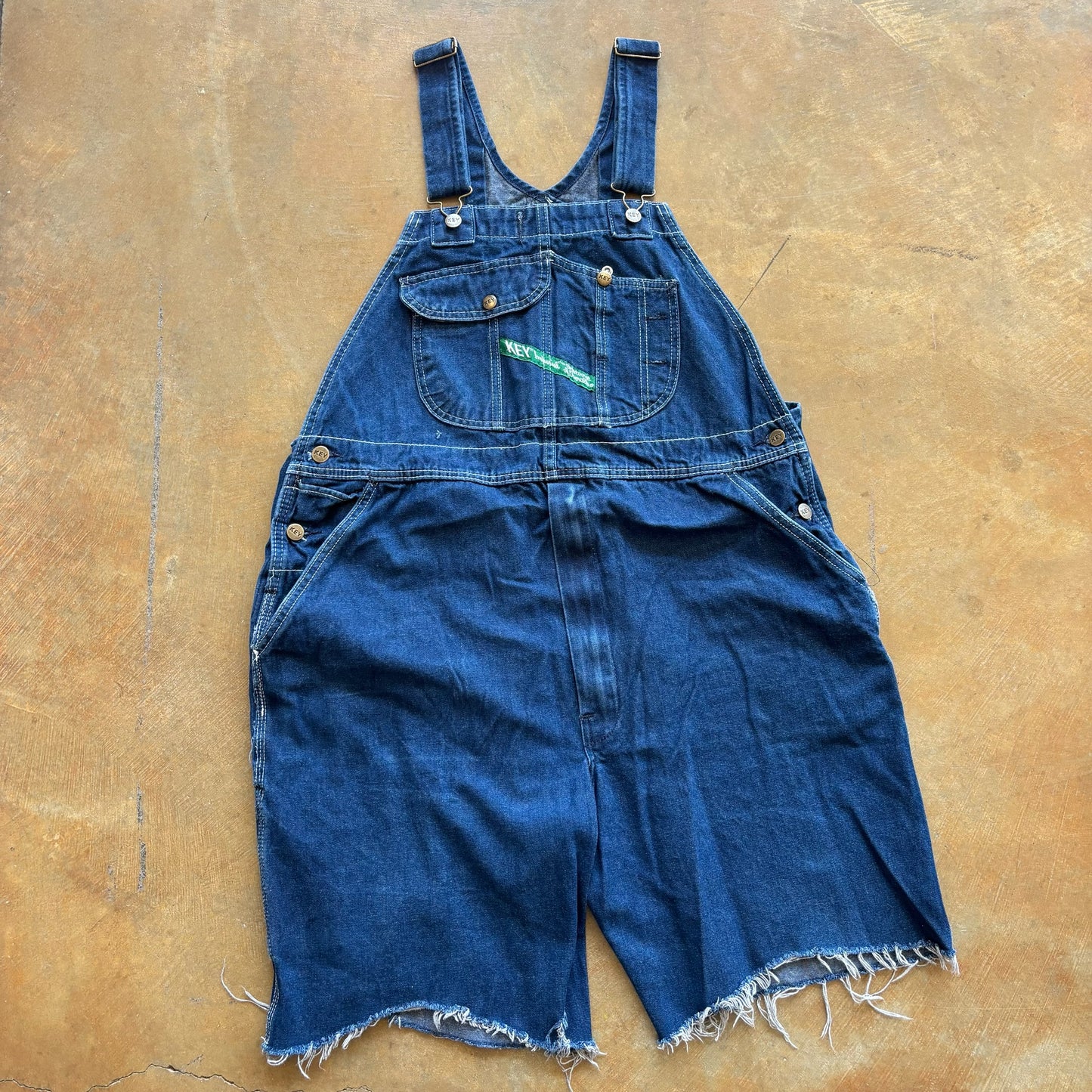 Key Imperials Overall Shorts Womens Loose Fit 90's - 36