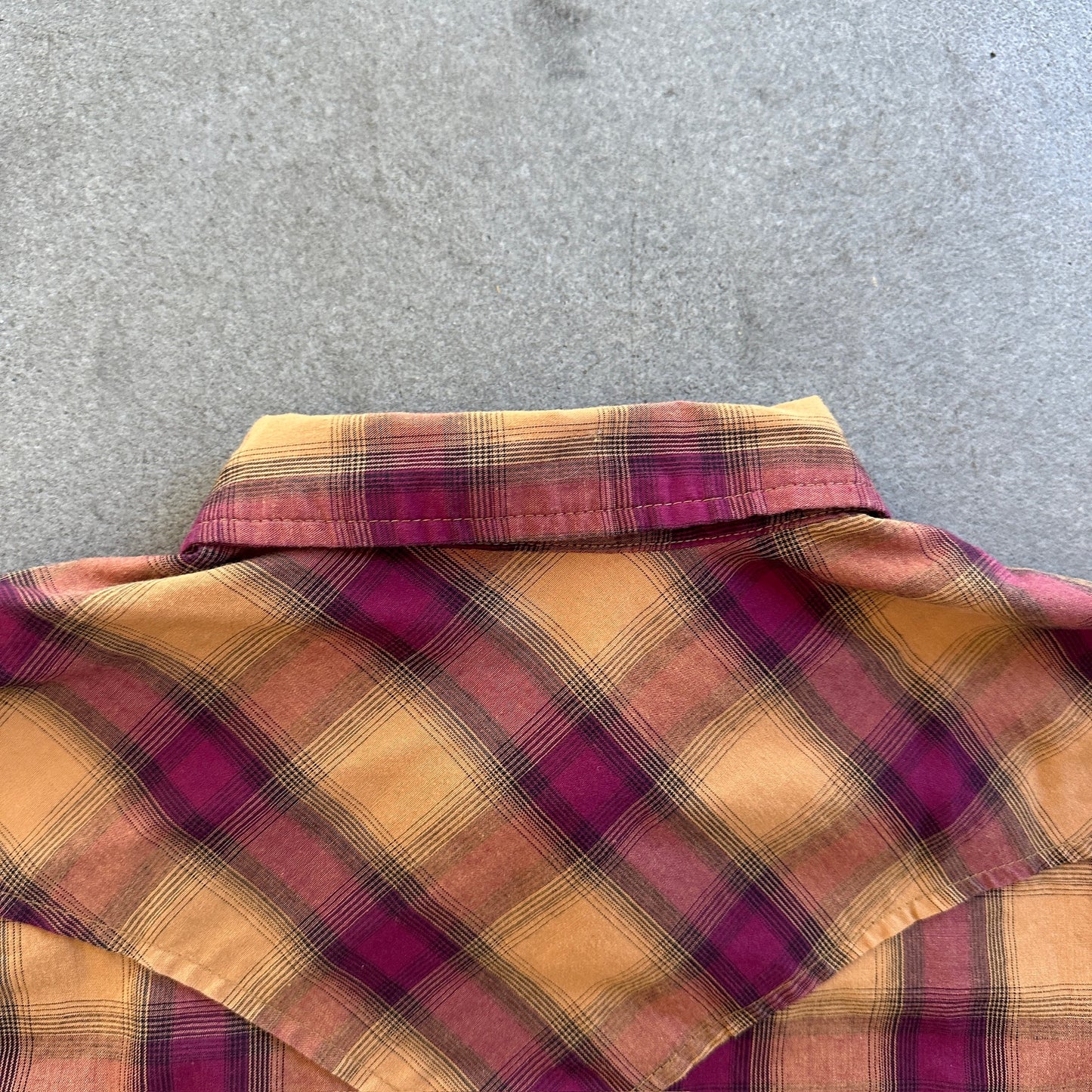 Wrangler Plaid Pearl Snap Western Button Up Shirt 00's - S