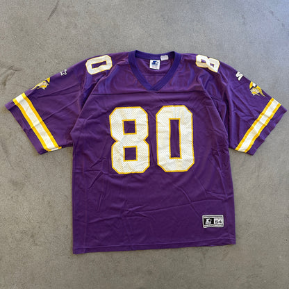 Minnesota Vikings Starter NFL Chris Carter Jersey #80 90's - 2XL
