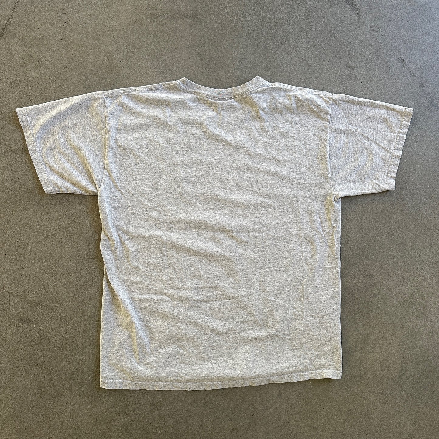 Navy Spellout Crest Short Sleeve Shirt MV Sport 00's - L