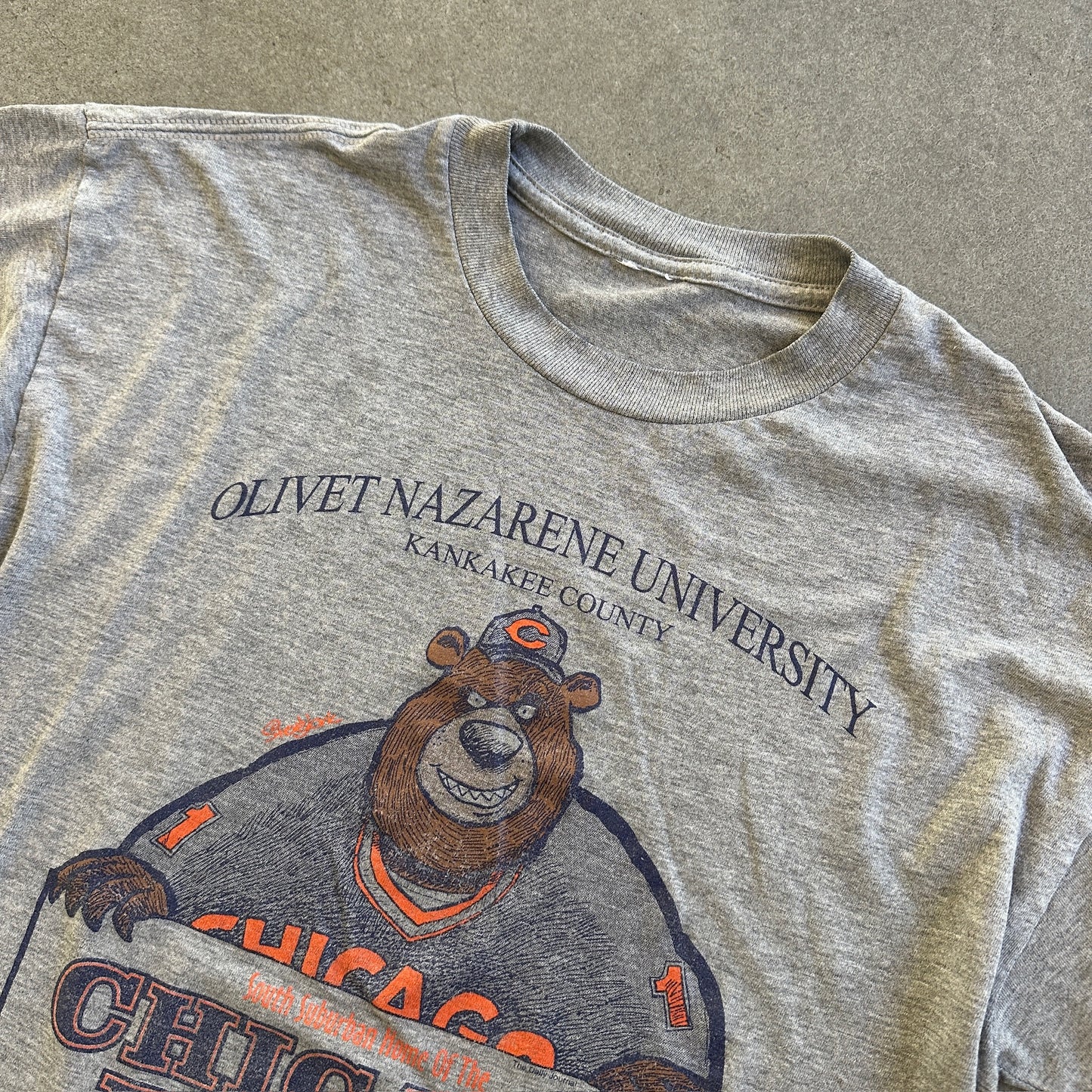 Chicago Bears Olivet Nazarene University Training Camp Graphic Shirt 90's - M