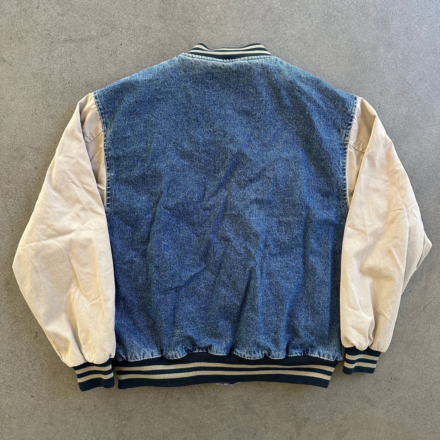 Olympics USA Denim Jean Jacket Swingster Visa Sponsor Embroidered 90's - M