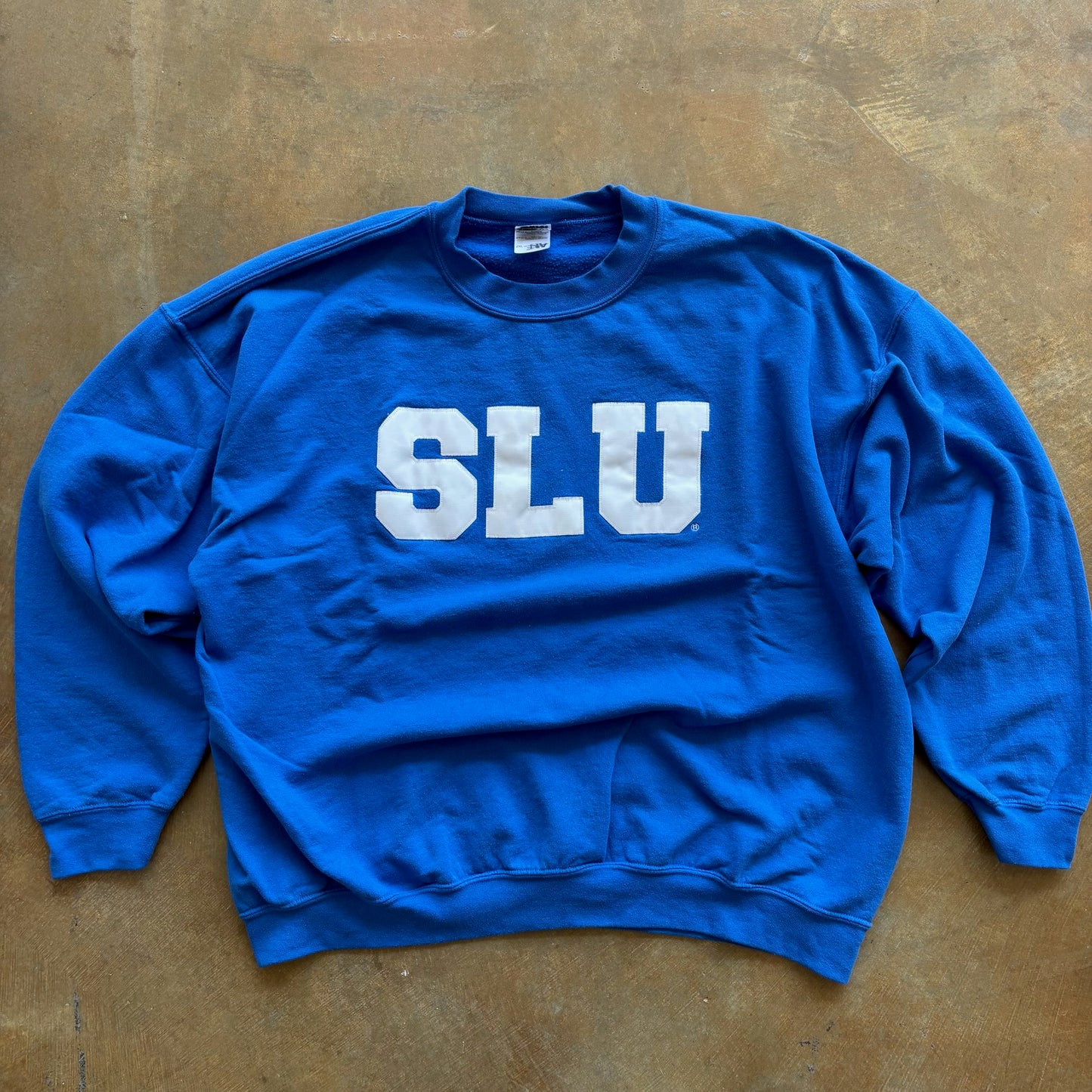 St. Louis University SLU Billikens Blue Crewneck Sweatshirt 00's - 2XL