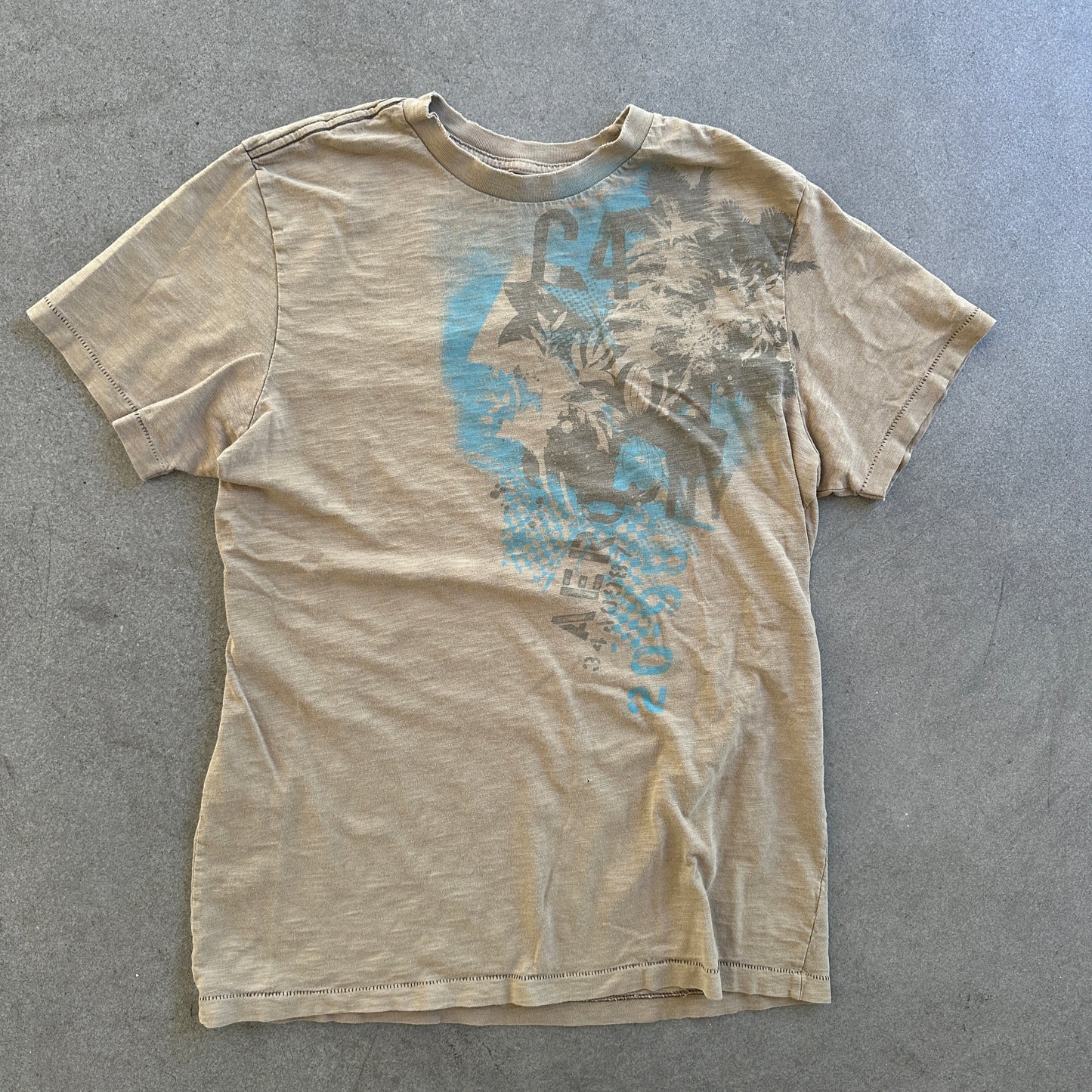 Aeropostale Y2K Style Grunge Skater Surf Graphic Shirt 00's - Womens M