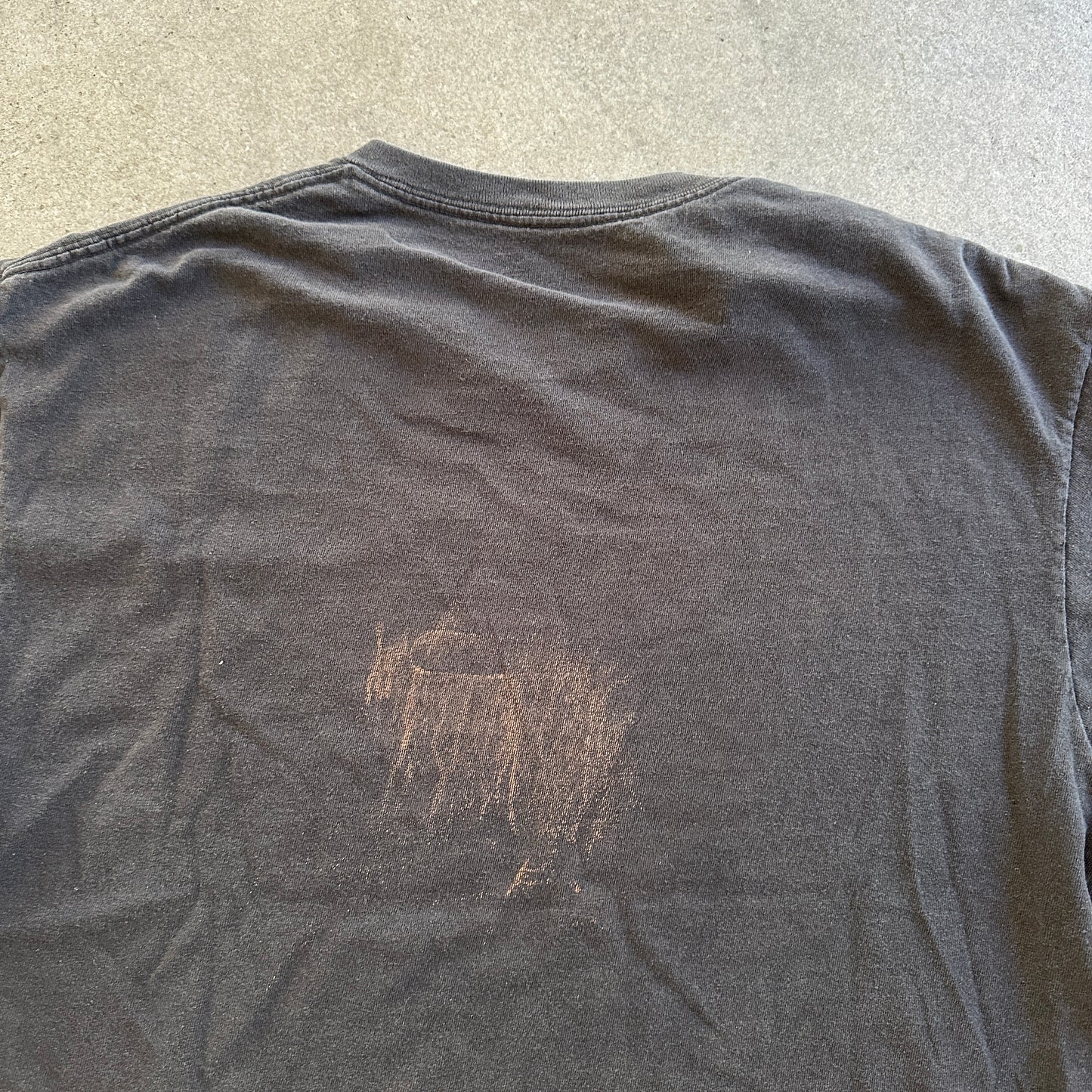 Johnny Cash American Legend Graphic Faded T Shirt Music Band 00's - XL