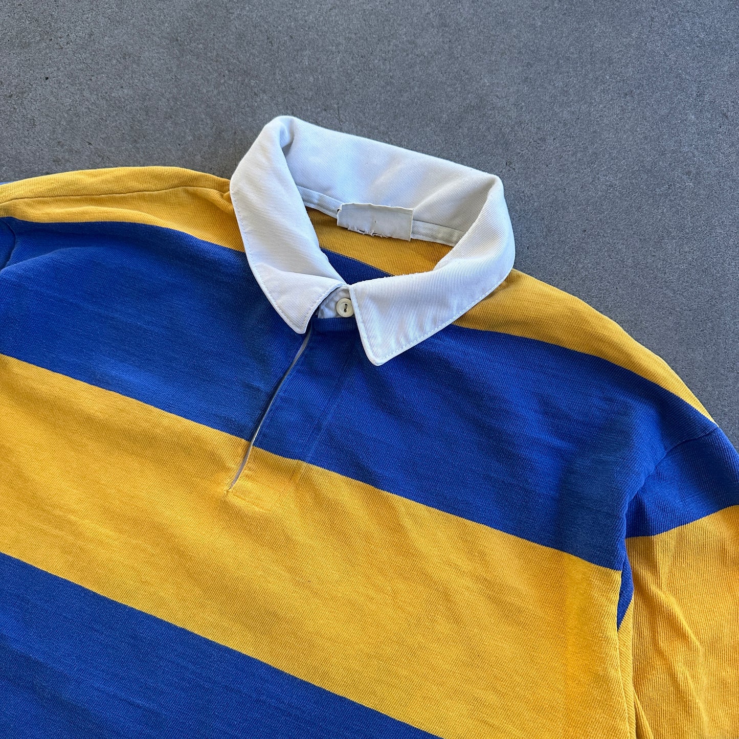 American Eagle Long Sleeve Heavyweight Striped Rugby Shirt 70's - XL