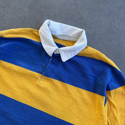 American Eagle Long Sleeve Heavyweight Striped Rugby Shirt 70's - XL