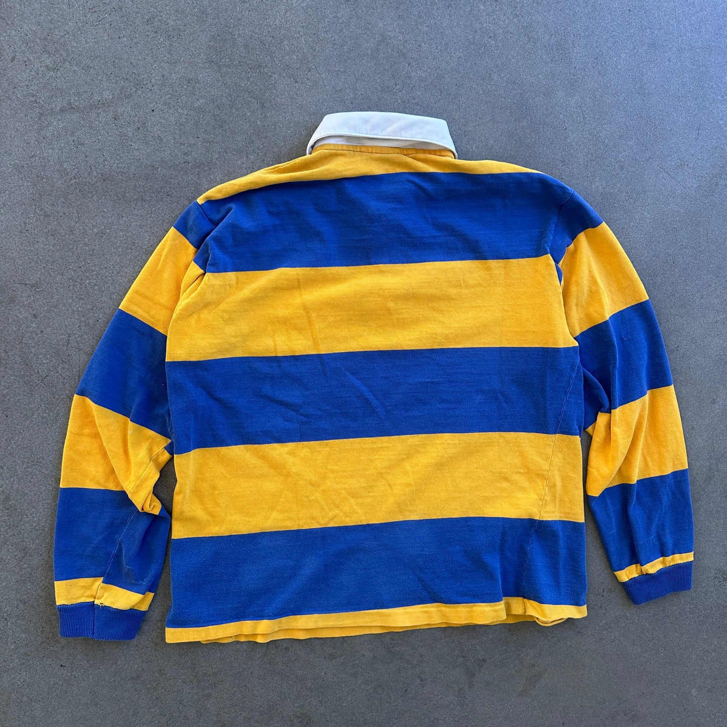 American Eagle Long Sleeve Heavyweight Striped Rugby Shirt 70's - XL