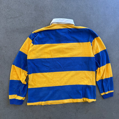 American Eagle Long Sleeve Heavyweight Striped Rugby Shirt 70's - XL