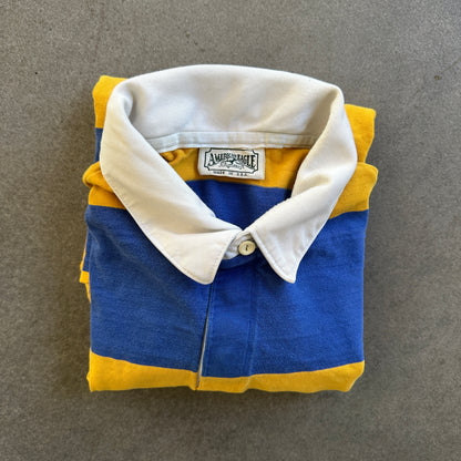 American Eagle Long Sleeve Heavyweight Striped Rugby Shirt 70's - XL