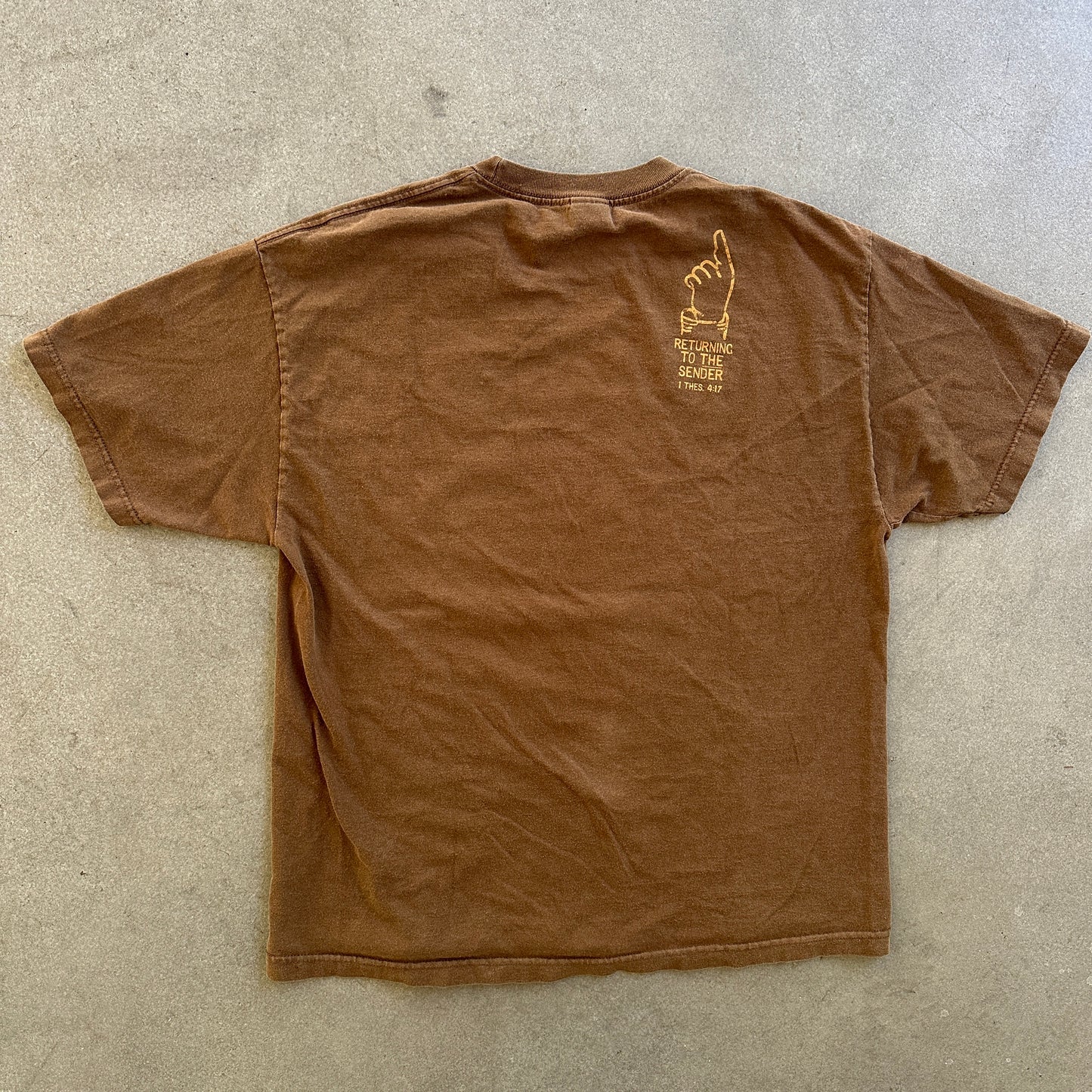 Christian Jesus Tee Signed Sealed Delivered Graphic Shirt 00's - XL