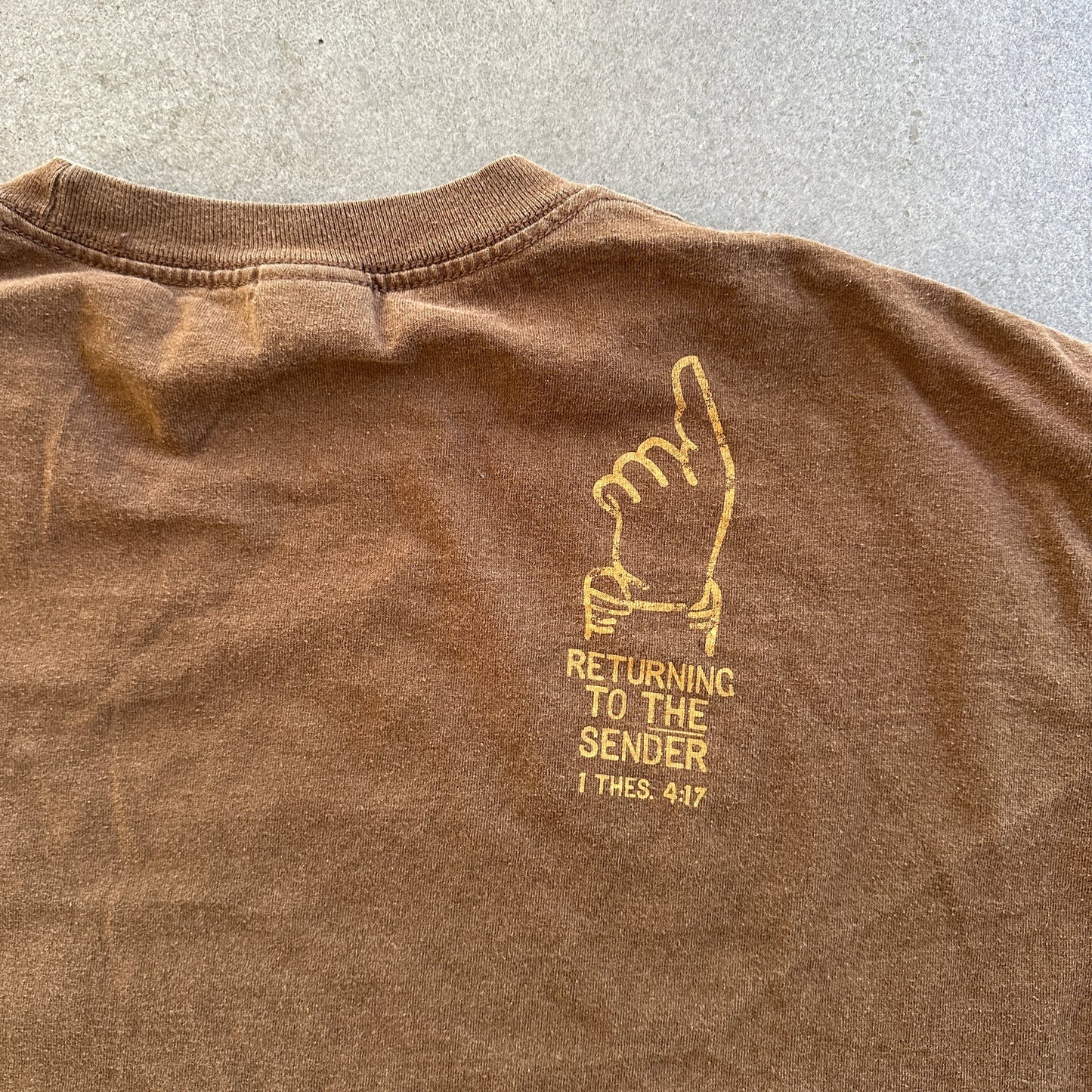 Christian Jesus Tee Signed Sealed Delivered Graphic Shirt 00's - XL